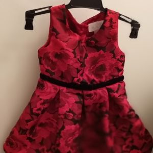 Red floral party dress  sz 2